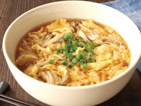 しめじのかきたまにゅうめん